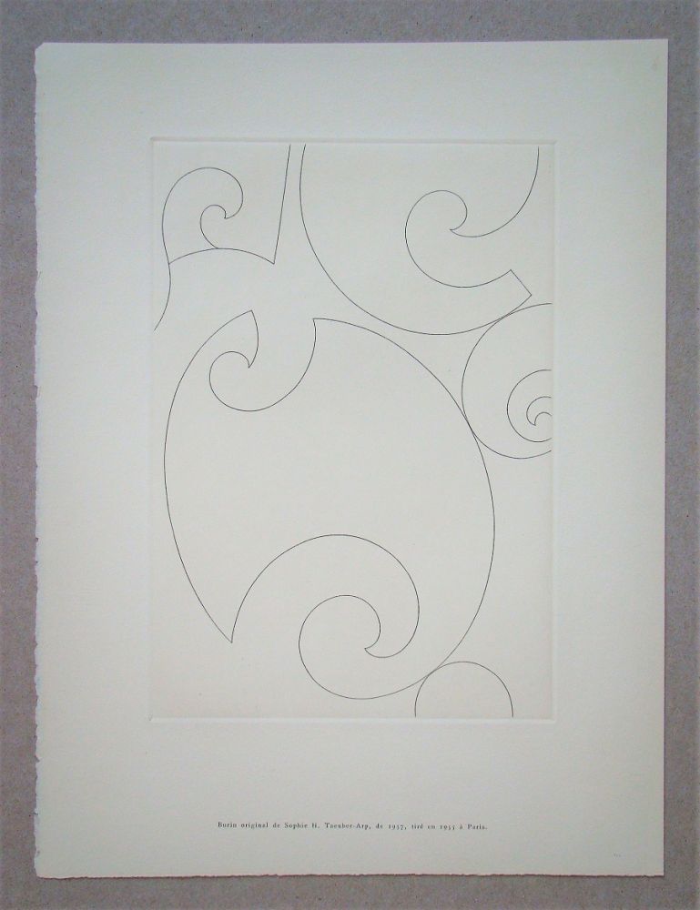 Gravure Taeuber-Arp - Coquilles, 1937