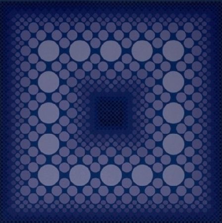 Sérigraphie Vasarely - CORONA