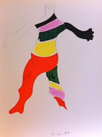 Gravure Miró (After) - Costume de la toupie