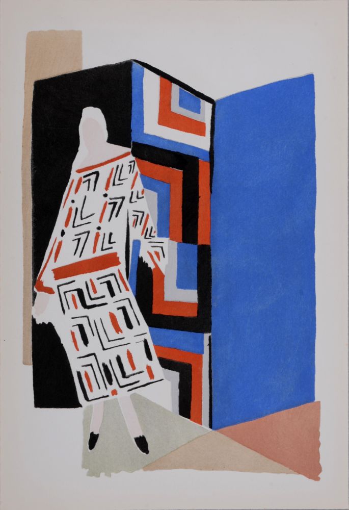 Pochoir Delaunay - Costumes (T), 1969