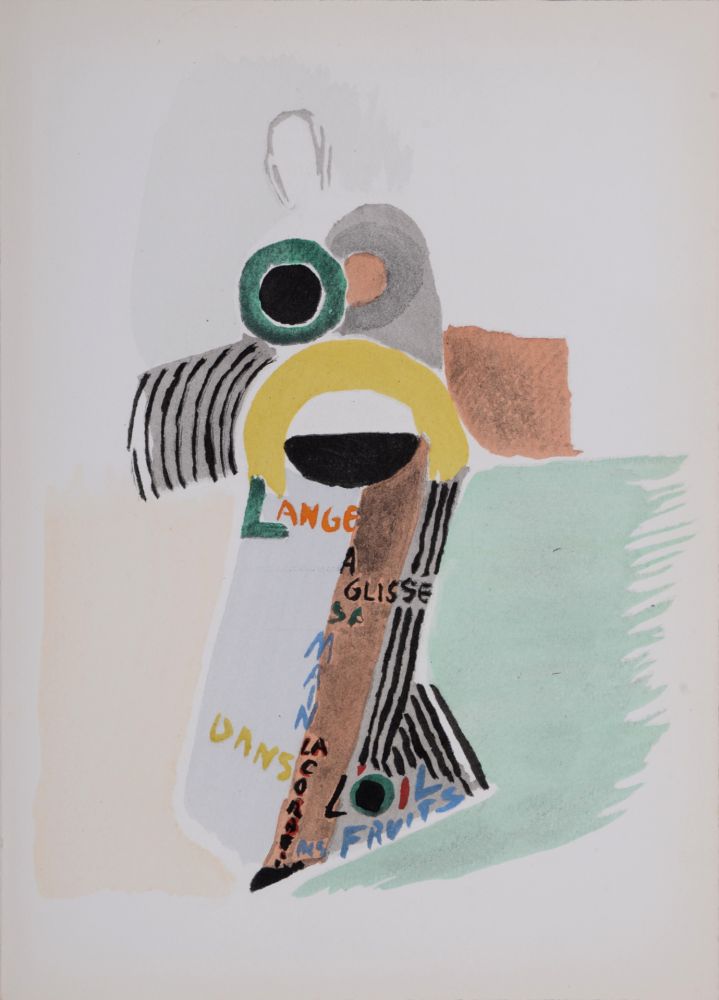 Pochoir Delaunay - Costumes (U), 1969