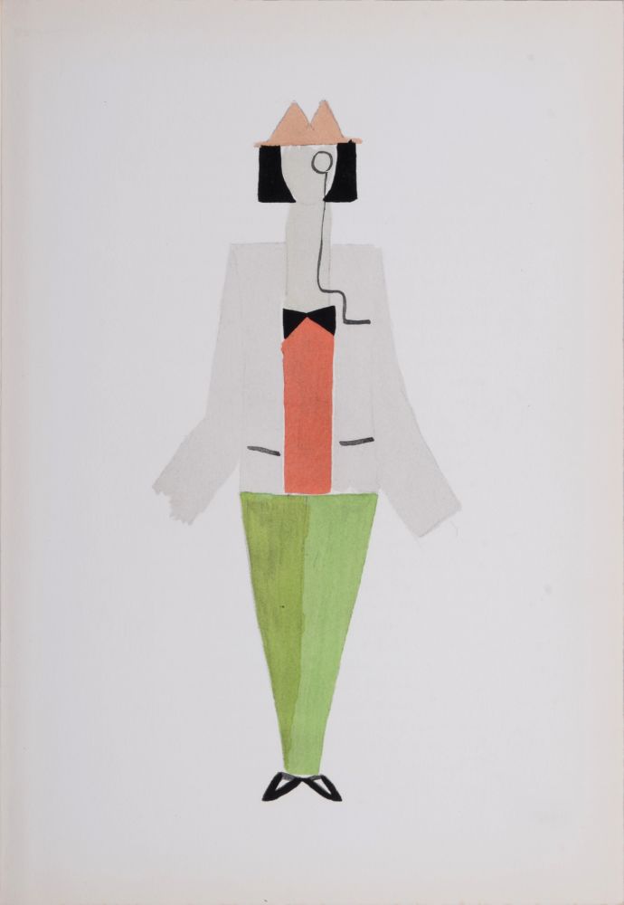 Pochoir Delaunay - Costumes (X), 1969