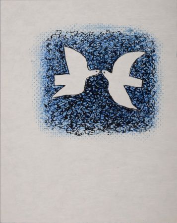 Lithographie Braque - Couple d'oiseaux, 1963