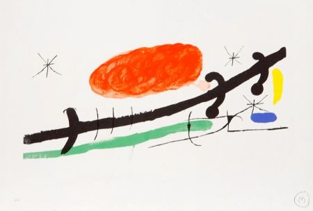 Lithographie Miró - Cover for Exhibition Catalogue at Sala Pelaires, Palma de Majorca, 1970