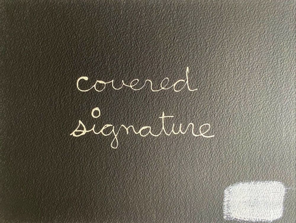 Sérigraphie Vautier - Covered signature