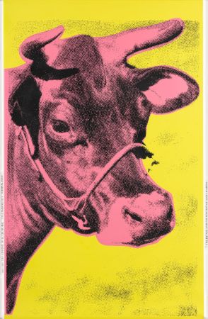 Sérigraphie Warhol - Cow (pink)