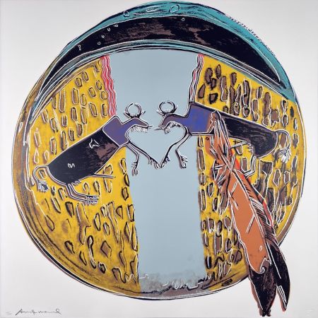 Sérigraphie Warhol - Cowboys and Indians: Plains Indian Shield II.382