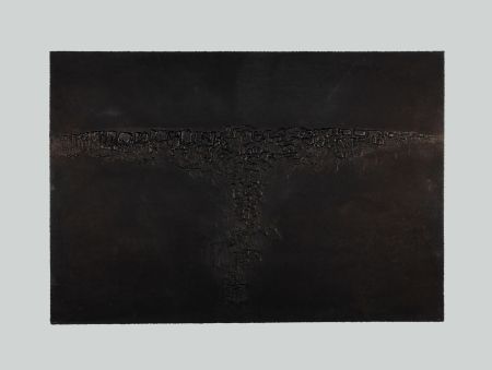 Eau-Forte Et Aquatinte Burri - Cretto Nero F