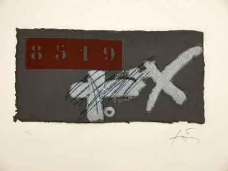 Eau-Forte Et Aquatinte Tàpies - Creu I Ics