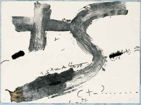 Gravure Tàpies - Creu i S	