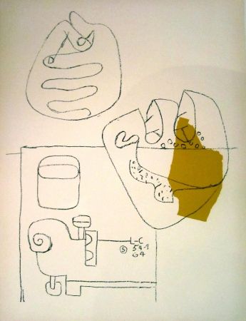 Lithographie Le Corbusier - Crossed Hands