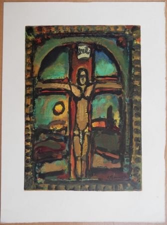 Gravure Sur Bois Rouault - Crucifixion