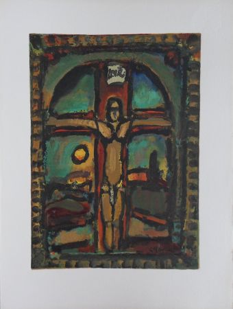 Gravure Sur Bois Rouault - Crucifixion