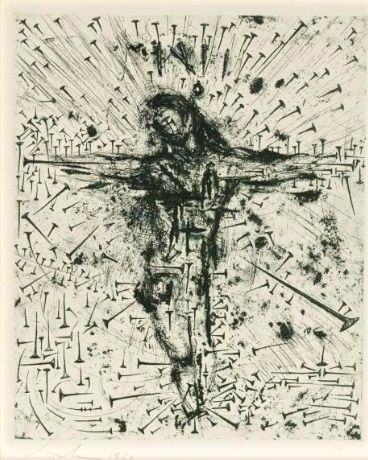 Eau-Forte Dali - Crucifixion, from Apocalypse de Saint Jean