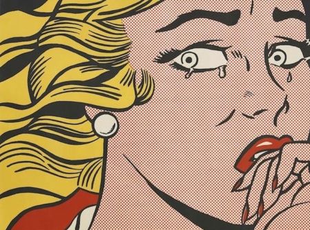Lithographie Lichtenstein - Crying Girl