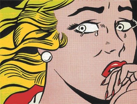 Lithographie Lichtenstein - Crying Girl