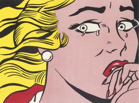 Lithographie Lichtenstein - Crying Girl