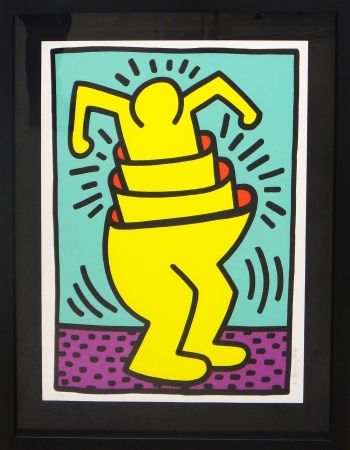 Sérigraphie Haring - Cup Man