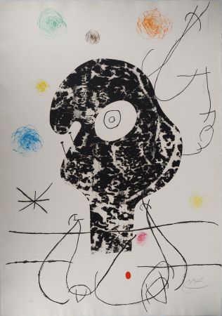 Gravure Miró - Cyclope dans les étoiles (Emehpylop)