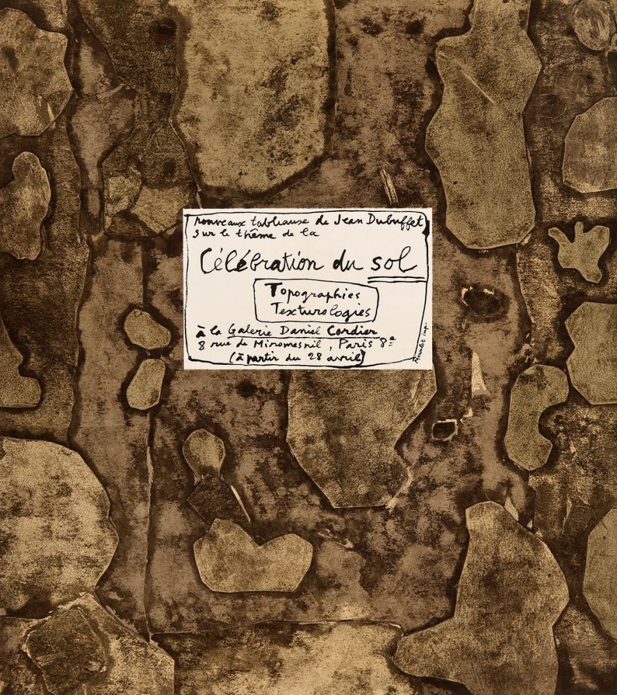 Lithographie Dubuffet - Célébration du sol