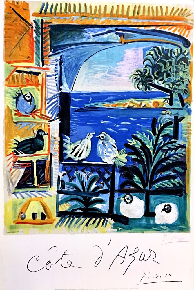 Lithographie Picasso - Côte d'Azur (Ultra Rare Hand-signed)