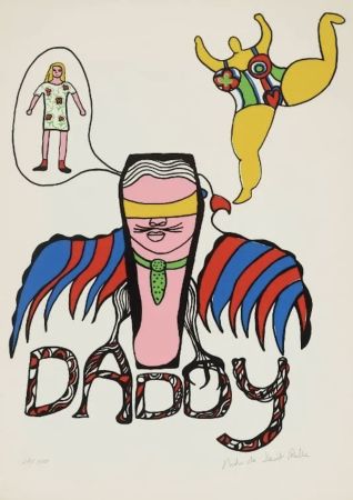 Sérigraphie De Saint Phalle - Daddy