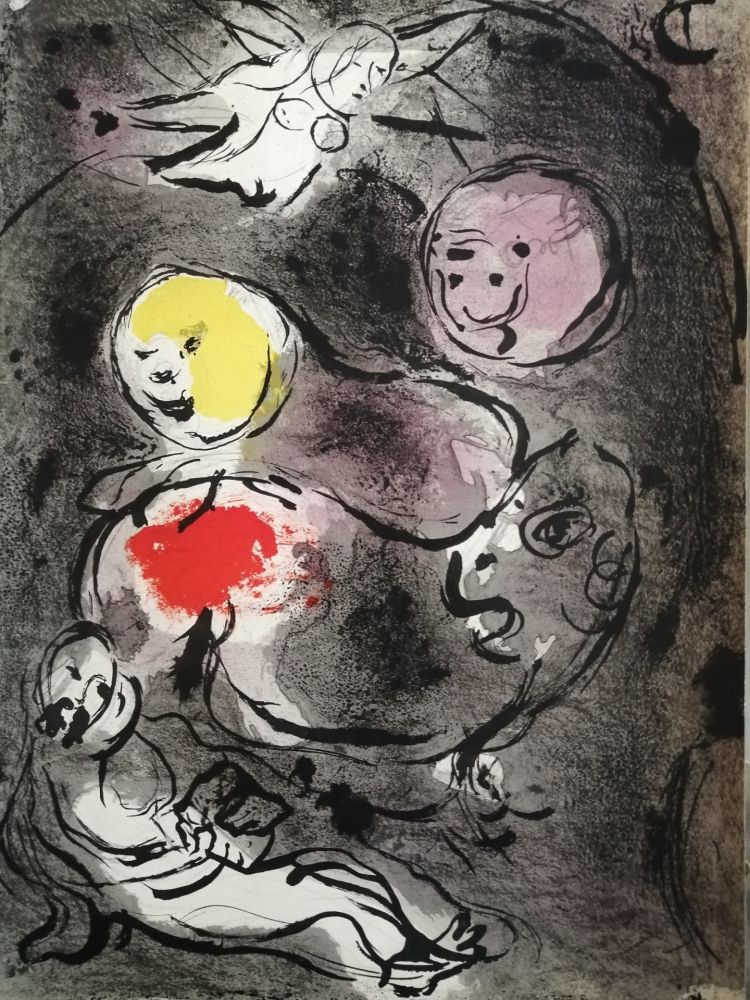 Lithographie Chagall - Daniel avec les lions