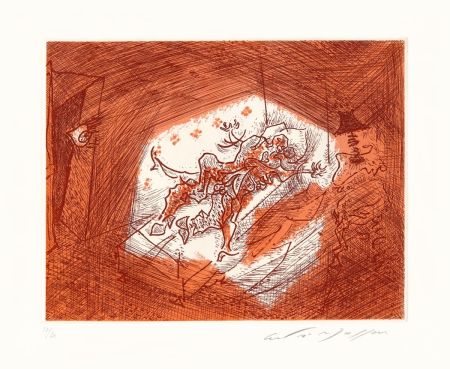 Eau-Forte Masson - Dans l'alcôve