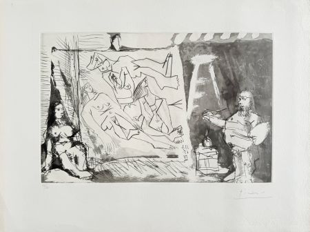 Eau-Forte Et Aquatinte Picasso - Dans l'Atelier
