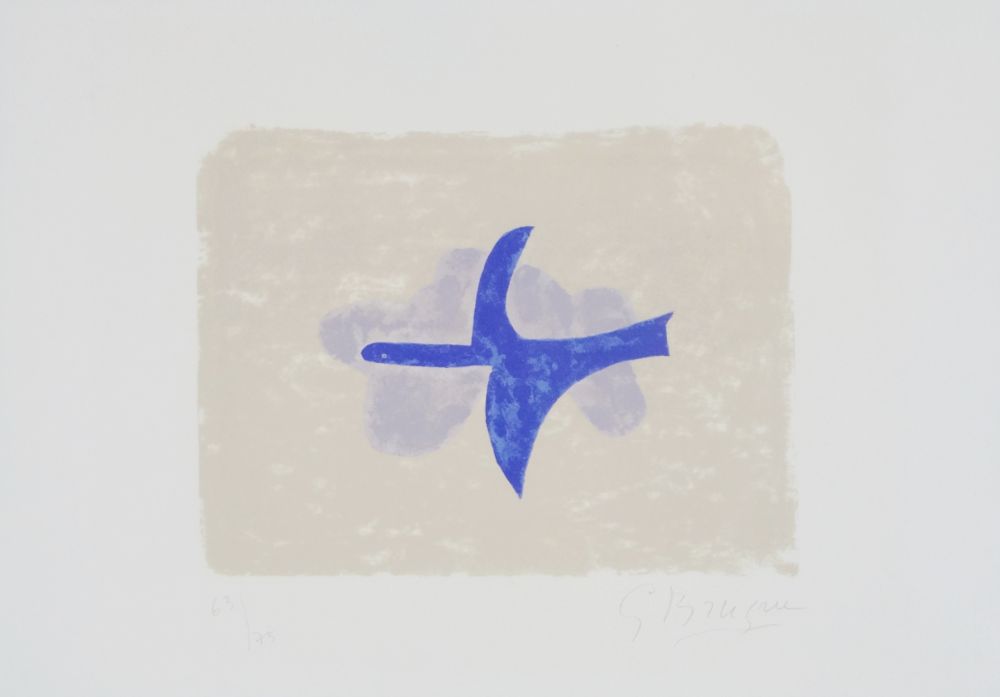 Lithographie Braque - Dans le ciel