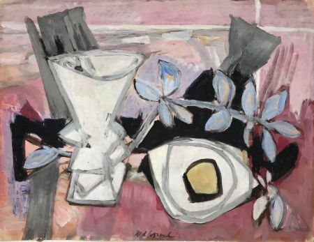 Aucune Technique Anonyme - Dans le goût de G. BRAQUE -  Nature Morte (c. 1950)