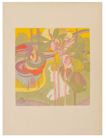 Lithographie De Feure - Dans le Rêve