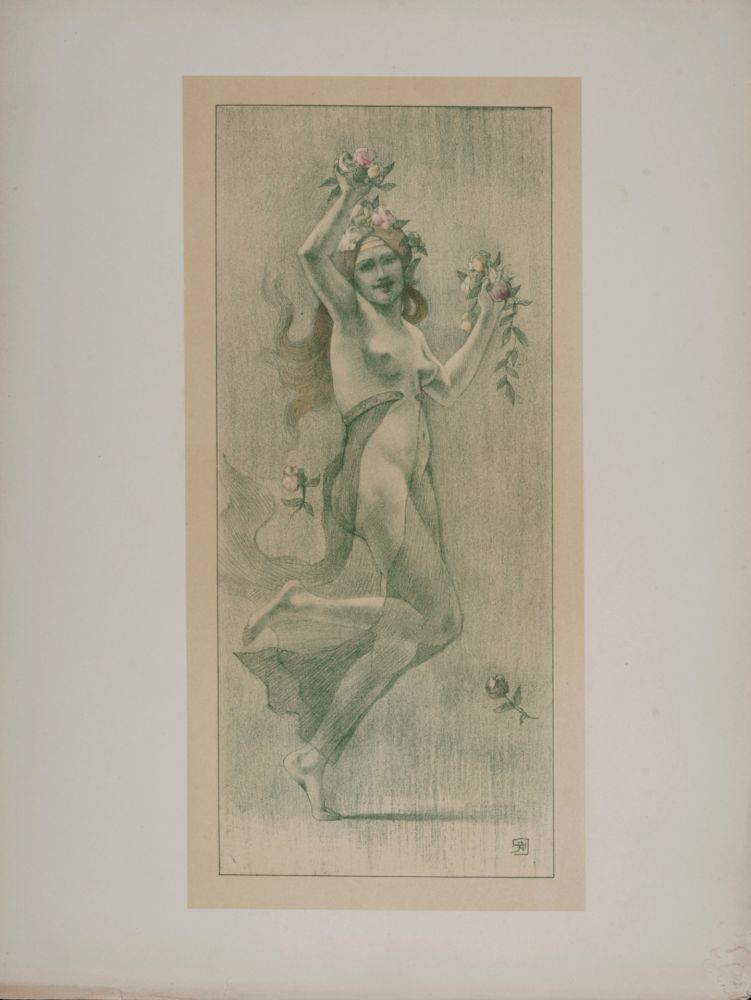 Lithographie Rassenfosse - Danse, 1897
