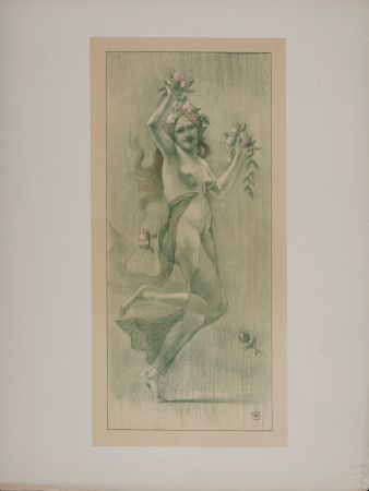 Lithographie Rassenfosse - Danse, 1897