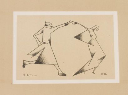 Lithographie Rabinowicz - Danses et mouvements. 12 lithographies originales.