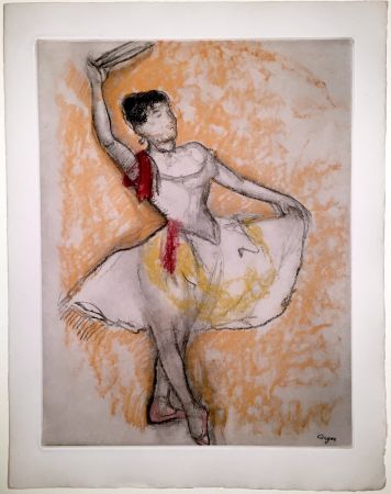 Eau-Forte Et Aquatinte Degas - Danseuse au tambourin (1882)