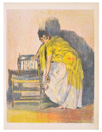 Lithographie Lunois - Danseuse espagnole