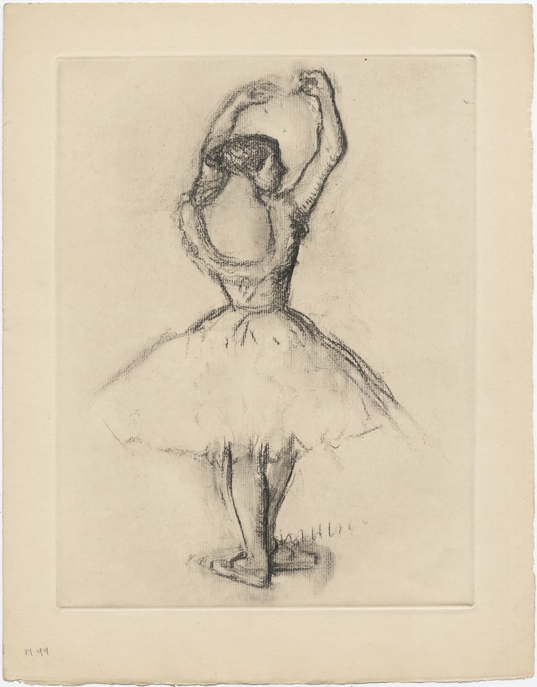 Eau-Forte Degas - Danseuse (étude, vers 1878-1880)