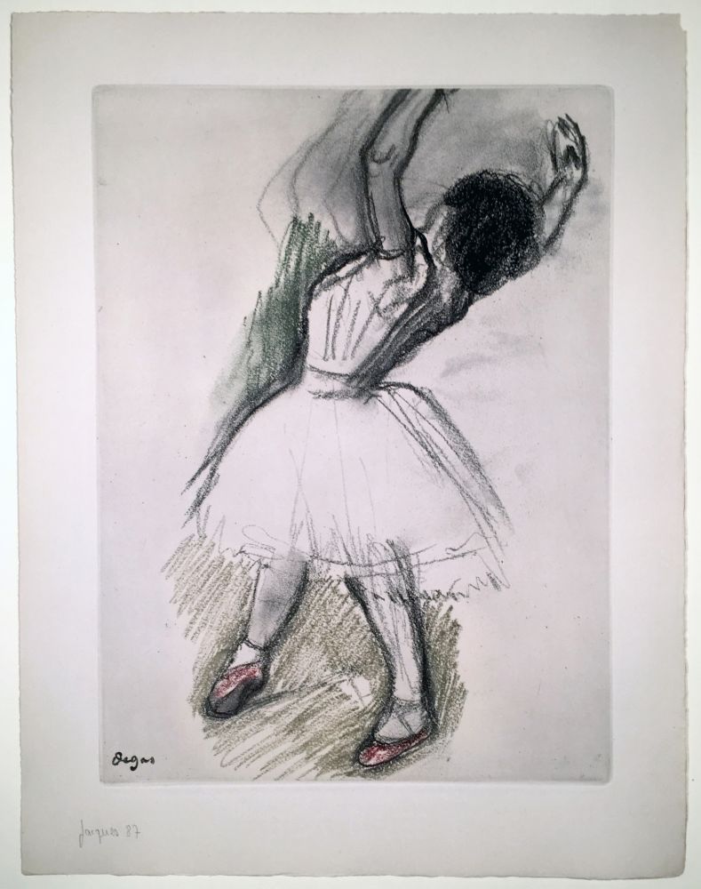 Eau-Forte Et Aquatinte Degas - Danseuse (étude, vers 1880)