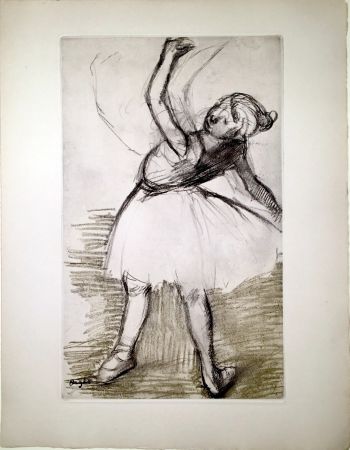 Eau-Forte Et Aquatinte Degas - Danseuse (étude, vers 1880)