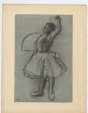 Eau-Forte Et Aquatinte Degas - Danseuse (étude, vers 1890)