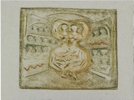 Lithographie Campigli - Danzatrici