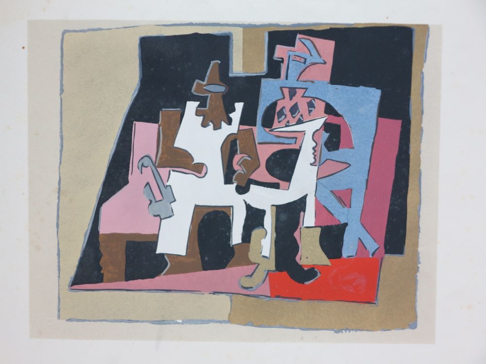 Pochoir Picasso - D’après Pablo Picasso (1881-1973). Intérieur. 1933. Pochoir sur papier.