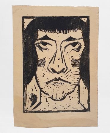 Linogravure Tappert - Das Schweigen (The Silence)