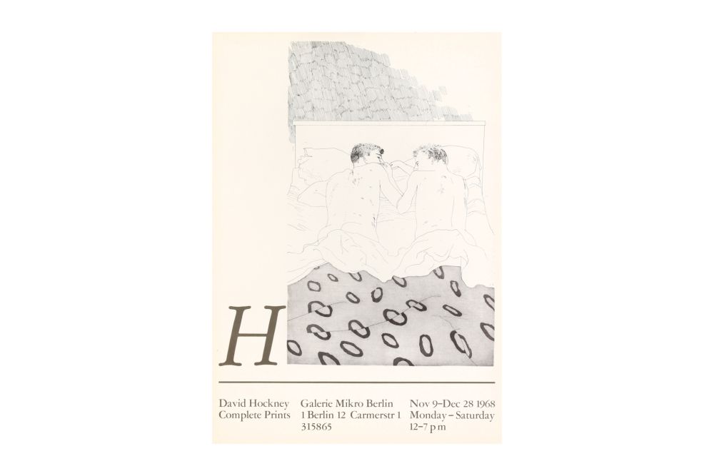 Affiche Hockney - David Hockney Complete Prints. Poster, 1968.