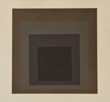 Lithographie Albers - Day + Night: Hommage to the square (Planche X) 