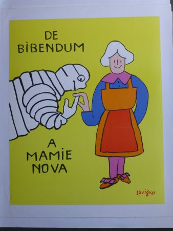 Affiche Savignac - De bibendum à mamy nova 
