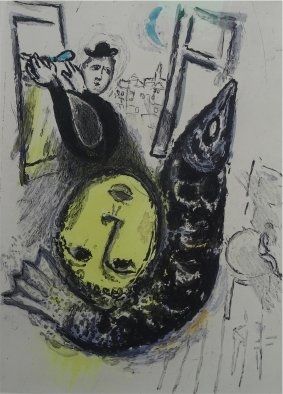 Eau-Forte Et Aquatinte Chagall - De Mauvais Sujets,plate nr.3