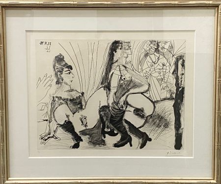 Aquatinte Picasso - Degas paie et s'en va. Les filles ne sont pas tendres (3rd State)