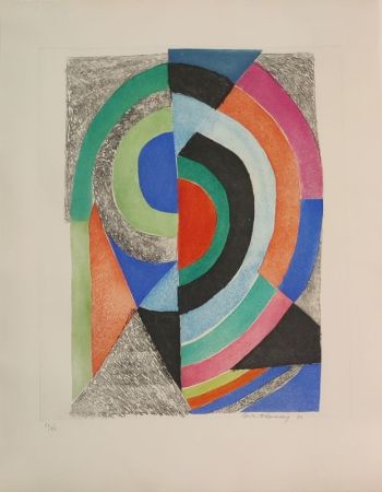 Eau-Forte Delaunay - Demi-cercles 